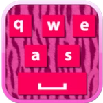 zebra pink keyboard android application logo